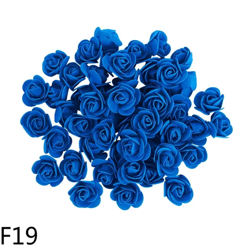 Artificial Rose Heads Foam 3.5Cm - Rose Bear Valentine Gift Wedding Party Flower Decorations